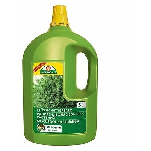Удобрение жидкое для хвойных растений GREENWORLD - 3 л