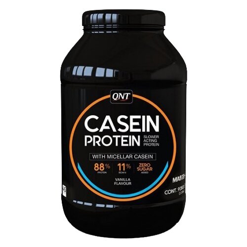 Протеин QNT Casein Protein, 908 гр., ваниль aminocarnit casein protein 900 гр ваниль