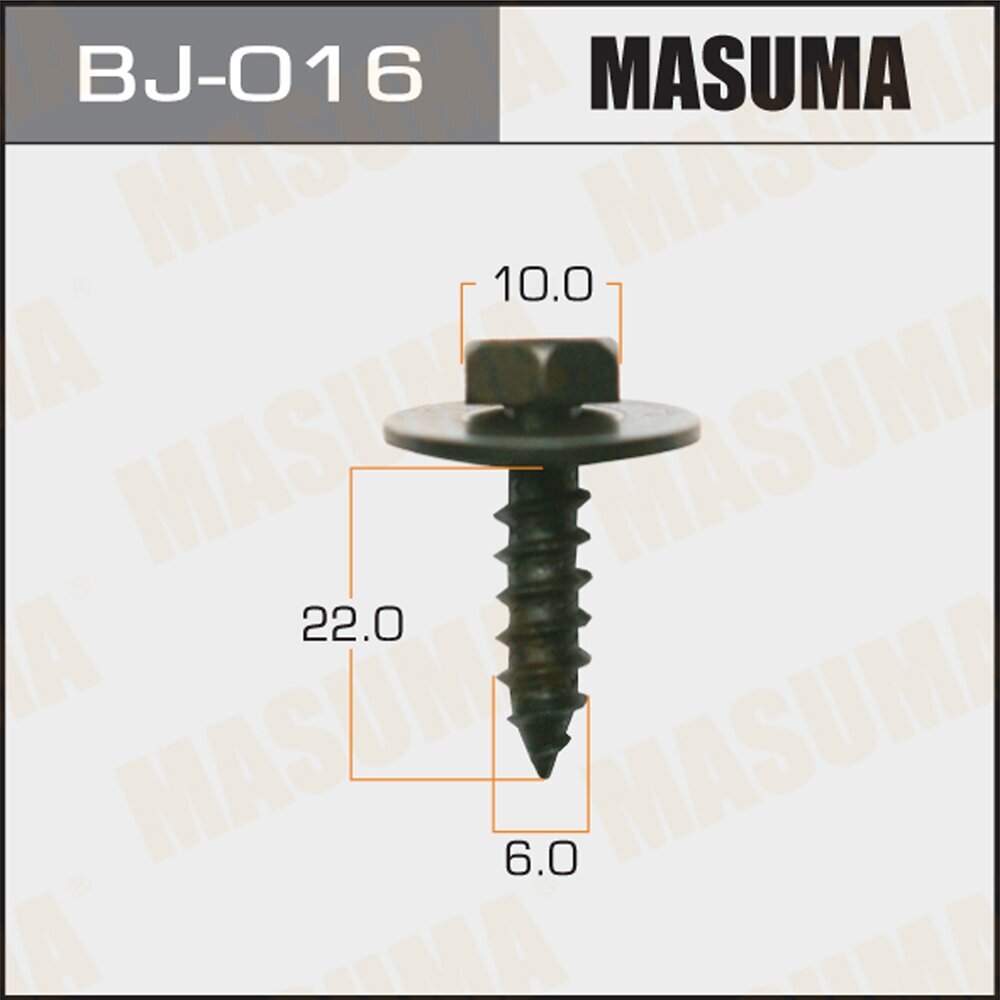 Саморез 6X22 Уп6шт Masuma арт. BJ016