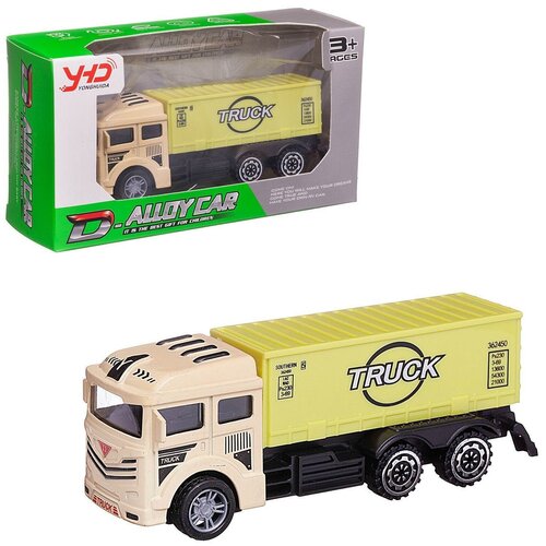 фото Машинка junfa спецтехника грузовик-контейнеровоз инерционная металлическая junfa toys