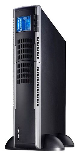 ИБП Crown On-Line Cmuoa-300x-1k 1000VA/900W, корпус металл, Tower&rack, 2U, АКБ 2*12V/9AH, Pf-0.9, A