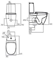 Унитаз Ideal STANDARD Dea T329501