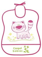 Canpol Babies Нагрудник Soft Plastic bib, 1 шт , расцветка: зеленый