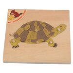 Рамка-вкладыш Мир деревянных игрушек Черепаха (Р90), 6 дет. - изображение