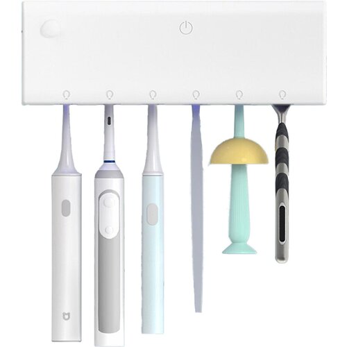 стерилизатор для щеток quange smart sterilization toothbrush cup holder wy020702 white Стерилизатор для зубных щеток Xiaomi Dr.King Disinfection Toothbrush Holder (MKKJ02)