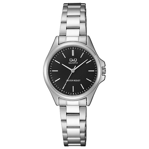 женские серебряные часы дебора 98400 212 Наручные часы Q&Q, серебряный, черный