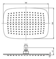 Верхний душ Kaja Ipuri 28855-C