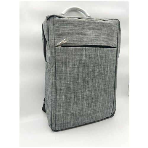 фото Рюкзак мужской женский городской для ноутбука для школы цвет серый нет бренда