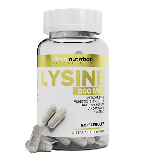 Капсулы aTech Nutrition Lysin, 0.6 г, 90 шт.