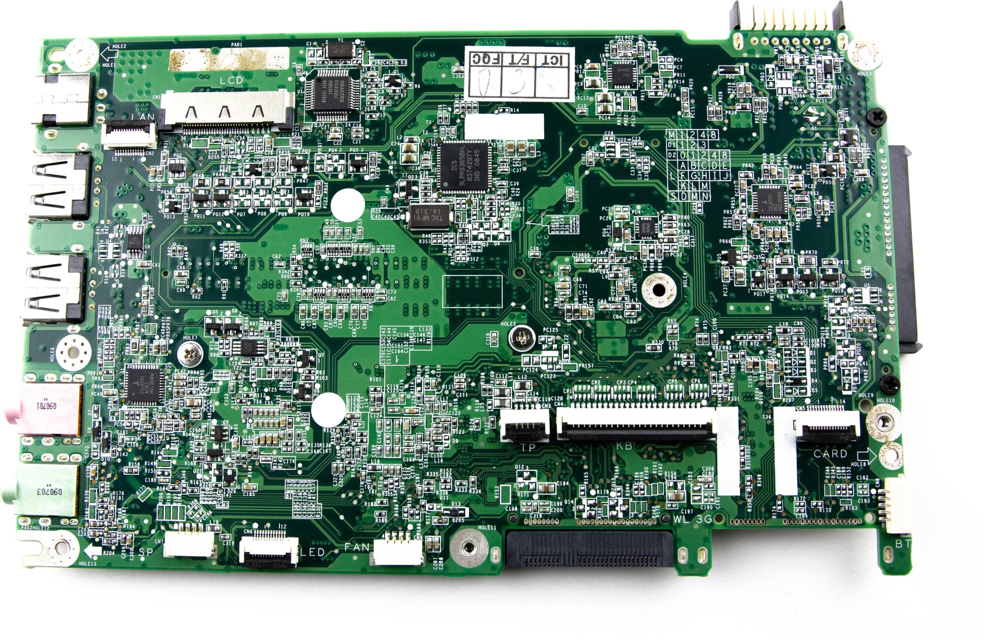 Материнская плата Acer One 751 N450 DDR3 DA0ZA3MB6E0 Rev E