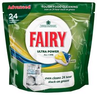 Fairy Ultra Power All in 1 капсулы (лимон) для посудомоечной машины 67 шт.