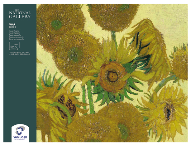 Royal Talens Блок для акварели Royal Talens "Van Gogh National Gallery", 300гр/м2 30х40см, 12л, склейка по 4 стор