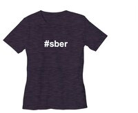 Футболка #sber размер 42, фиолетовая