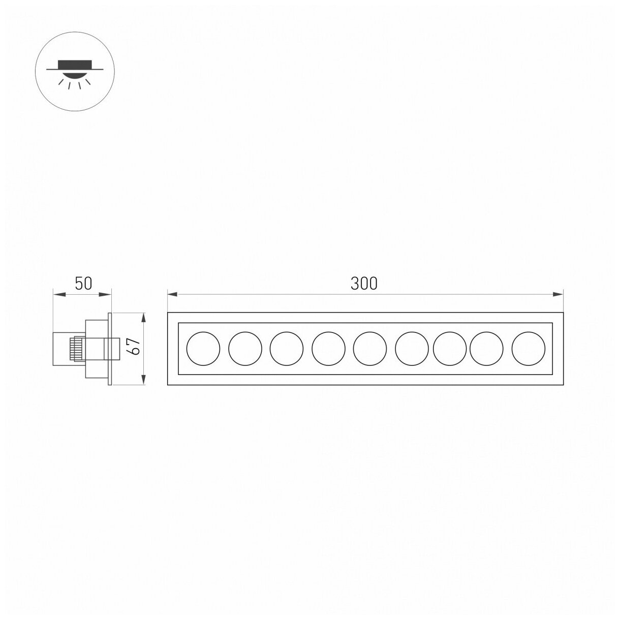 Arlight Светильник MS-ORIENT-BUILT-TURN-TC-S67x300-20W Day4000 (WH-BK, 30 deg, 230V) (Arlight, IP20 Металл) 032231 - фотография № 10