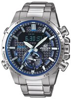 Часы CASIO EDIFICE ECB-800D-1A серебристый/синий