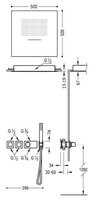 Верхний душ TRES Espacio Ducha 20725303