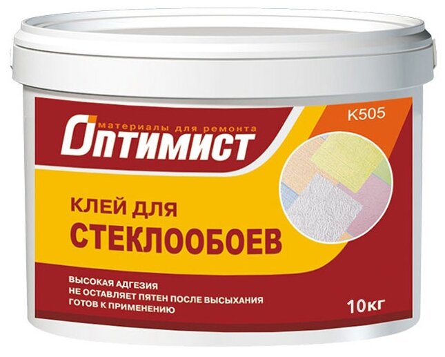 Клей K505 оптимист для стеклообоев 10кг OPK000