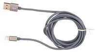 Кабель Rock Metal Charge & Sync Round Cable 100 1 м tarnish