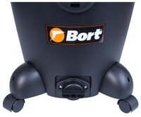 Строительный пылесос Bort BSS-1220 1200 Вт черный/голубой