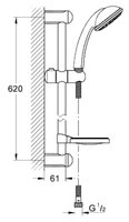 Душевой набор (гарнитур) Grohe Tempesta 100 Trio 28593003