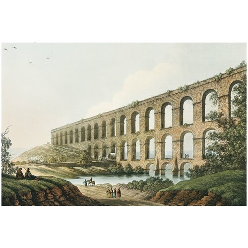 Постер / Плакат / Картина Акведук возле Белграда 40х50 см в раме