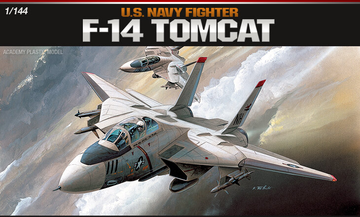 Сборная модель "Самолёт F-14 Tomcat" (1:144), артикул 12608