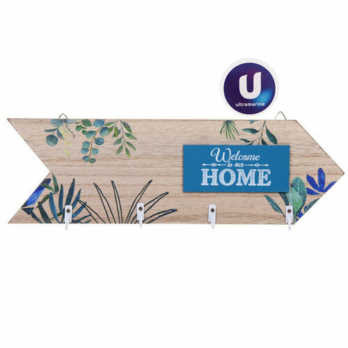 Ключница настенная птифур четыре крючка 3210см пакет лейбл Ultramarine 679₽