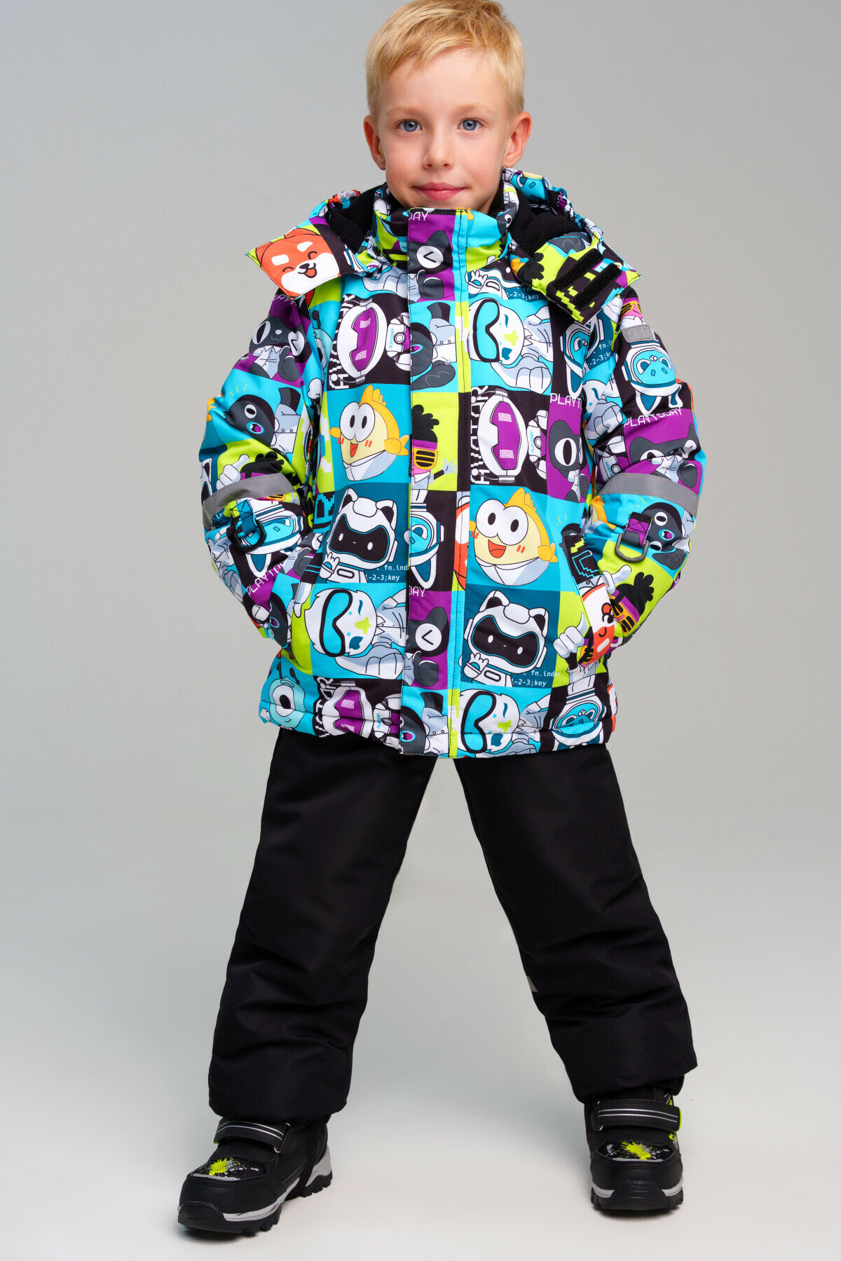 Комплект верхней одежды playToday размер 116  чёрный