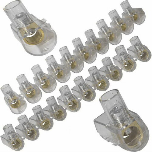 Концевой зажим винтовой изолированный для проводов сечением 4 мм2 номинальный ток 17 А 10 клемм 279₽