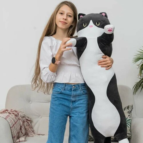 Мягкая игрушка Кот батон черный 90 см 1350₽