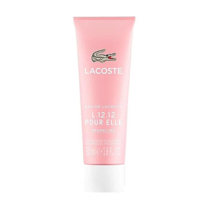 Lacoste L 12 12 Pour Elle Sparkling розовый гель для душа 50 мл / Лакост Л12 Пур Эль Спарклинг