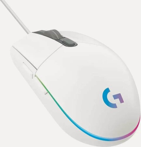 Изображение товара Мышь проводная LOGITECH G102 LightSync White (910-005809), официальная гарантия