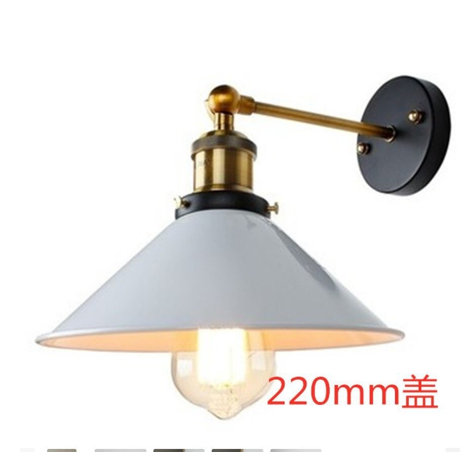 Светильник Jun Point Lighting "Белая вьетнамская шляпа", индустриальный стиль, E27