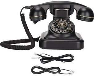 Винтажный стационарный телефон, элегантный модный европейский ретро-телефон для спальни, кабинета, офиса, кафе, бара, декор