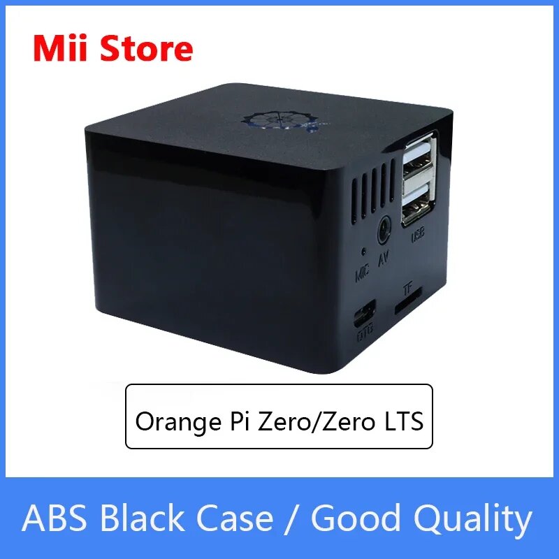 Черный корпус Orange Pi Zero LTS ABS позволяет держать плату расширения вместе. Простая установка (Zero2/Zero3. Доступно)