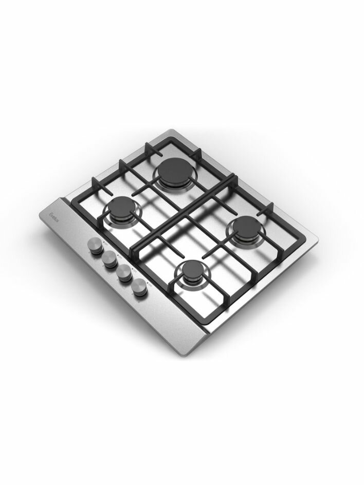 Встраиваемая газовая панель EVELUX HEG 633 X, официальная гарантия — фото 1