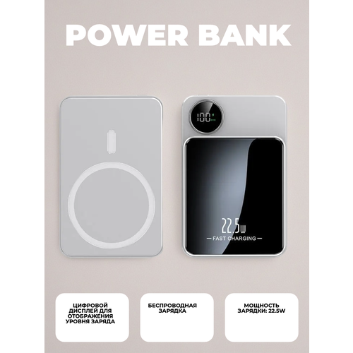 Внешний аккумулятор Kingxbar для iPhone 10000 мАч MagSafe 1420₽