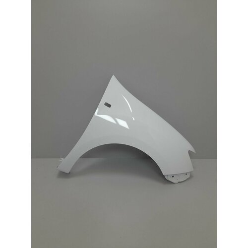 Крыло переднее правое под повторитель в цвет для Рено Логан II и Сандеро (2012 — 2018) 369 - белый