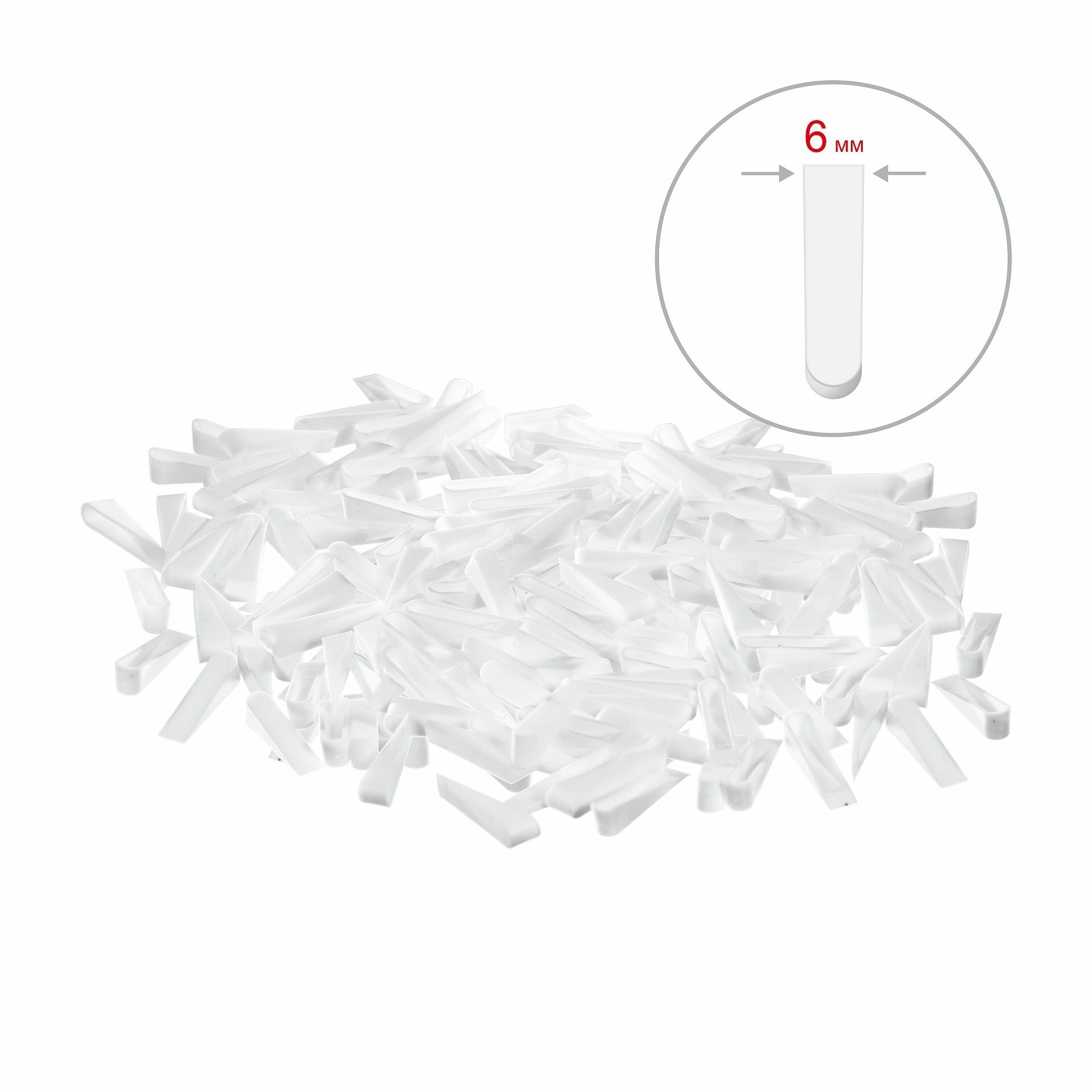 Клинья STAYER 6 мм 100 штук для укладки плитки 3382-1