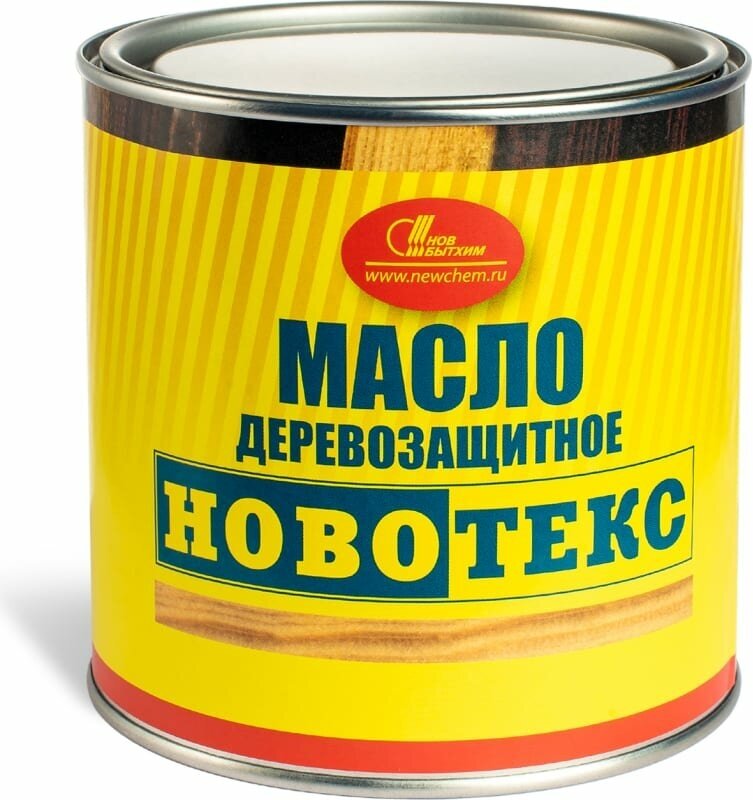 Деревозащитное масло новбытхим новотекс (бесцветное; банка 0.75 л) 2506