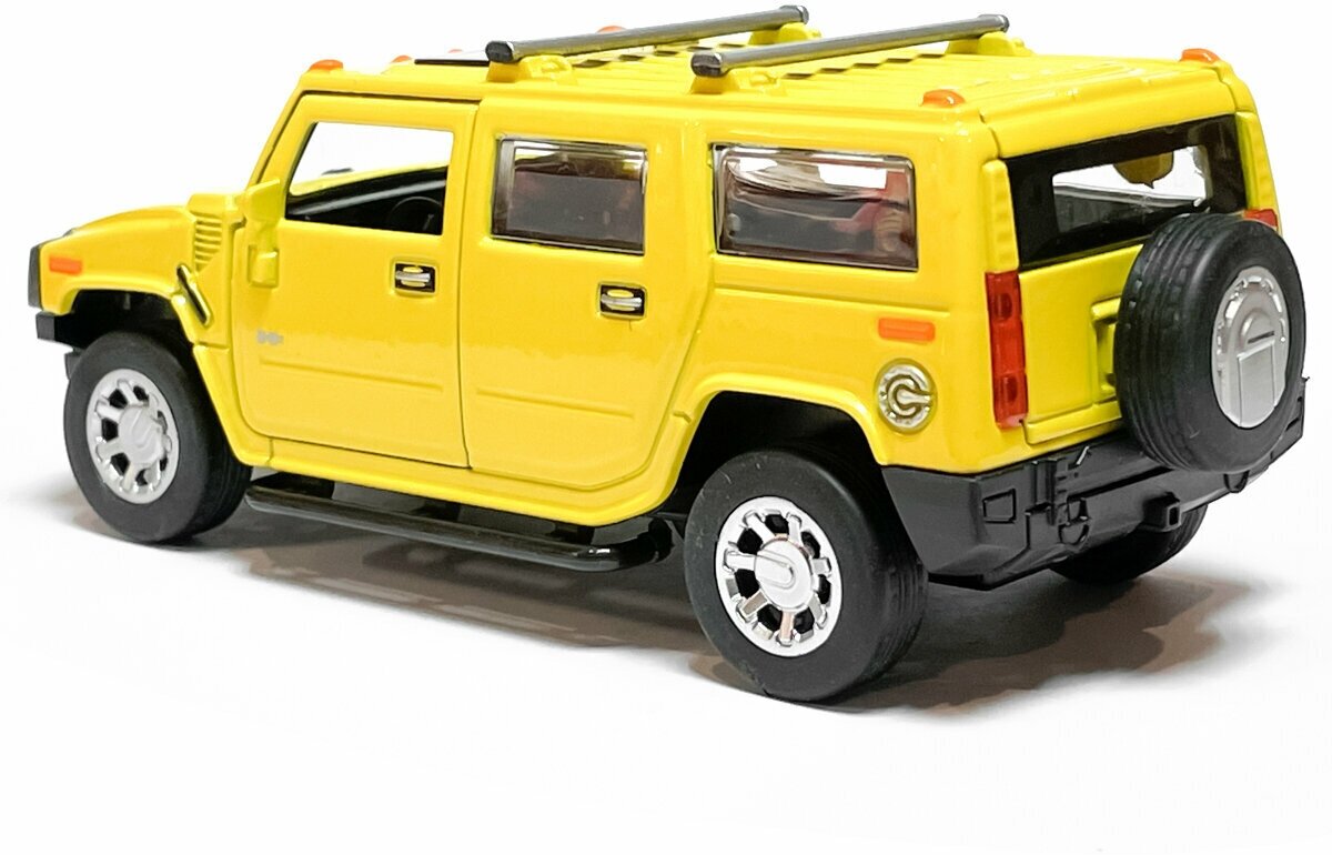 Модель машины Технопарк Hummer H2, жёлтая, инерционная НUМ2-12-YЕ