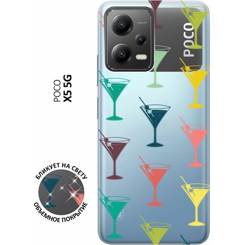 Силиконовый чехол с принтом Vermouth для Xiaomi Poco X5 5G / Сяоми Поко Х5 5Г силиконовый чехол с принтом i can для xiaomi poco x5 5g сяоми поко х5 5г