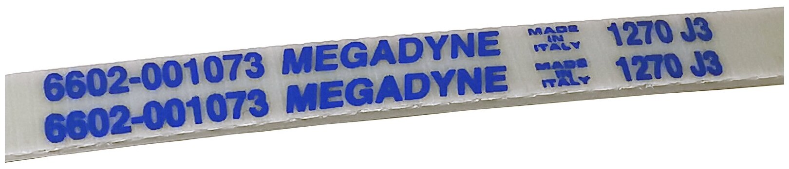 Ремень для привода стиральной машины MEGADYNE 1270 J3 Samsung, Indesit, Ariston, Whirlpool, AEG, белый