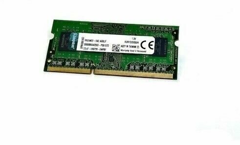 Модуль памяти Kingston SO-DIMM DDR3, 4ГБ, PC3-10600, 1333МГц, KVR13S9S8/4