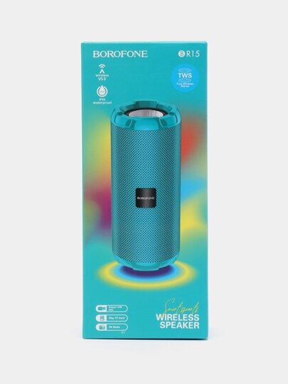 Портативная колонка Bluetooth 5.0 2*5W 1200mAh Borofone BR15 Peacock blue