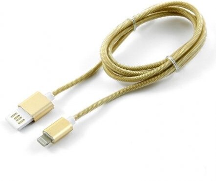 Gembird Кабель для Apple 8pin (Lightning) 1м Gold Cablexpert CCB-ApUSBgd1m