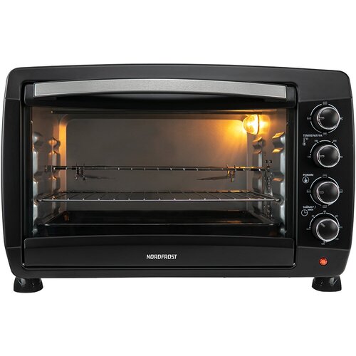 Мини-печь NORDFROST RC 450 B настольная духовка 2 000 Вт 45л конвекция гриль таймер 120 минут 3 режима черный 1199000₽