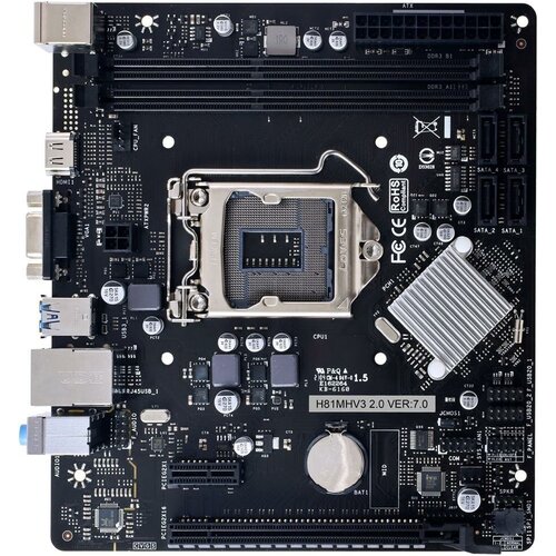 Материнская плата BIOSTAR H81MHV3 материнская плата biostar tb360 btc pro 2 0 lga 1151 atx