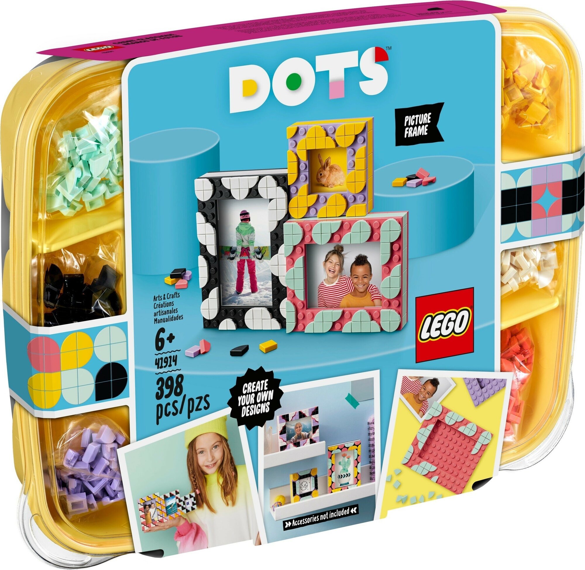 Конструктор LEGO DOTS 41914 Креативные фоторамки, 398 дет.