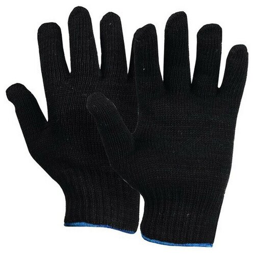 Рабочие перчатки черные утепленные зимние 5 пар